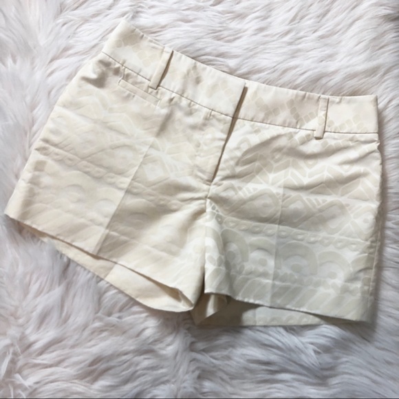 LOFT Pants - Loft White Riviera Textured Shorts